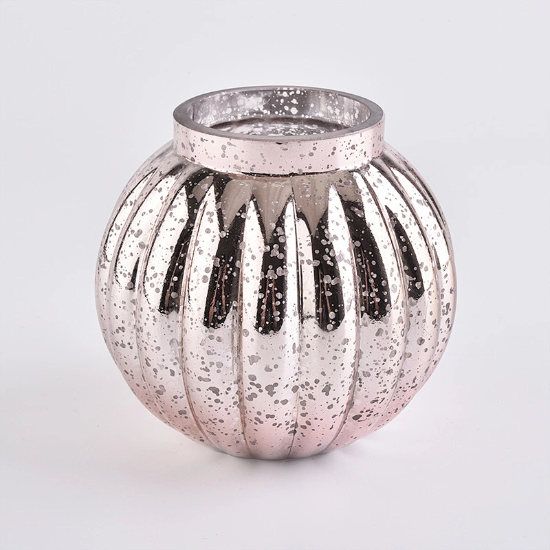 Wholesale Mercury Rose Gold Glass Candle Jars