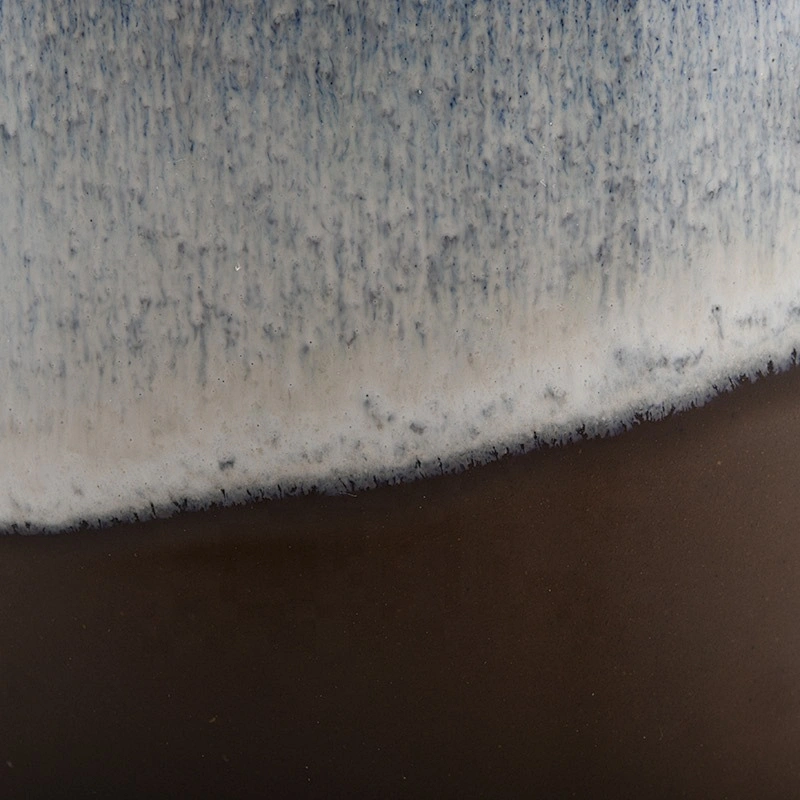 luxury transmutation glaze ceramic candle jars
