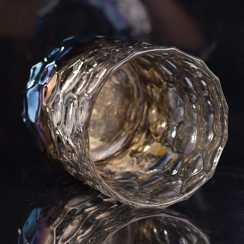 Crystal heat resistant engraving glass candle holder