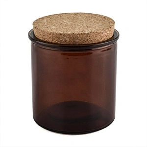 15oz amber glass candle containers