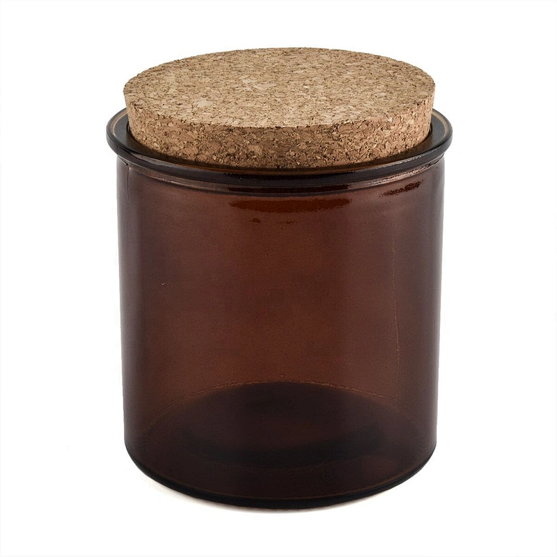 15oz amber glass candle containers