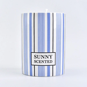 10oz Wholesales luxury custom scented cylinder ceramic candle jar holders