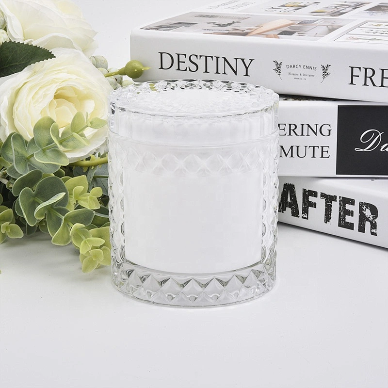 Unique Decorative colour Glass Candle Holder with lid