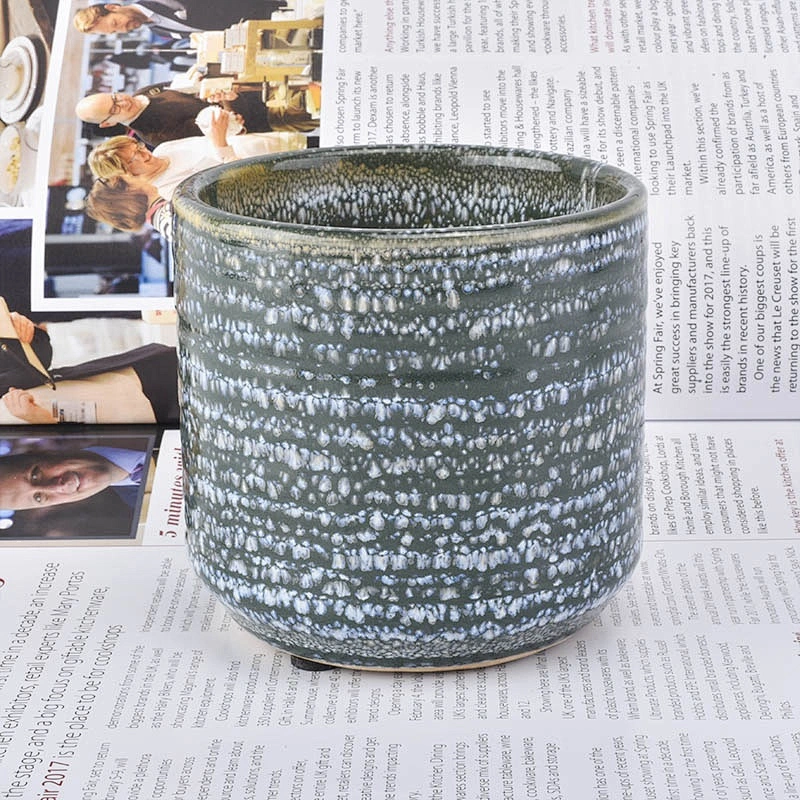 Cylinder restaurant Ceramic Candle jar custom supplier