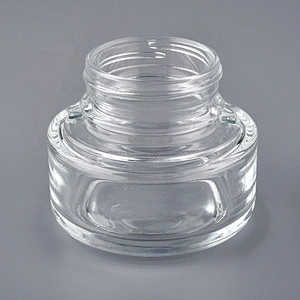 luxury clear glass cosmetic jars