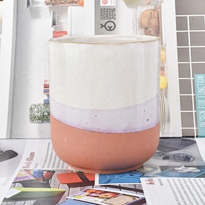 Cylinder ceramic candle jars for wedding use