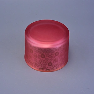 Wholesales home decoration rose luxury glass candle jar container