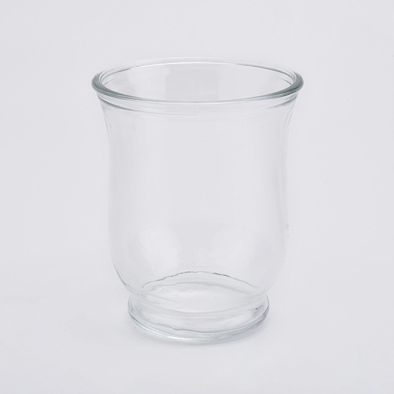 10oz wholesales high-white clear glass candle vessels for home decorations candle containers