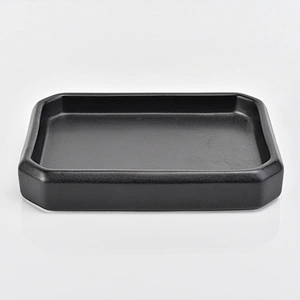 glazing black ceramic glass bath accessories sets ceramic facial soap dish