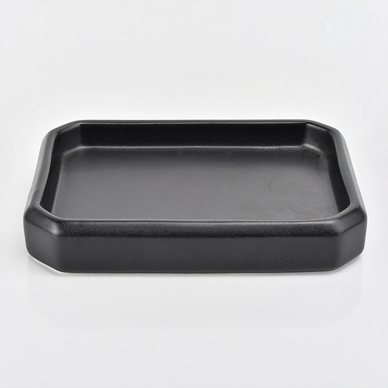 glazing black ceramic glass bath accessories sets ceramic facial soap dish