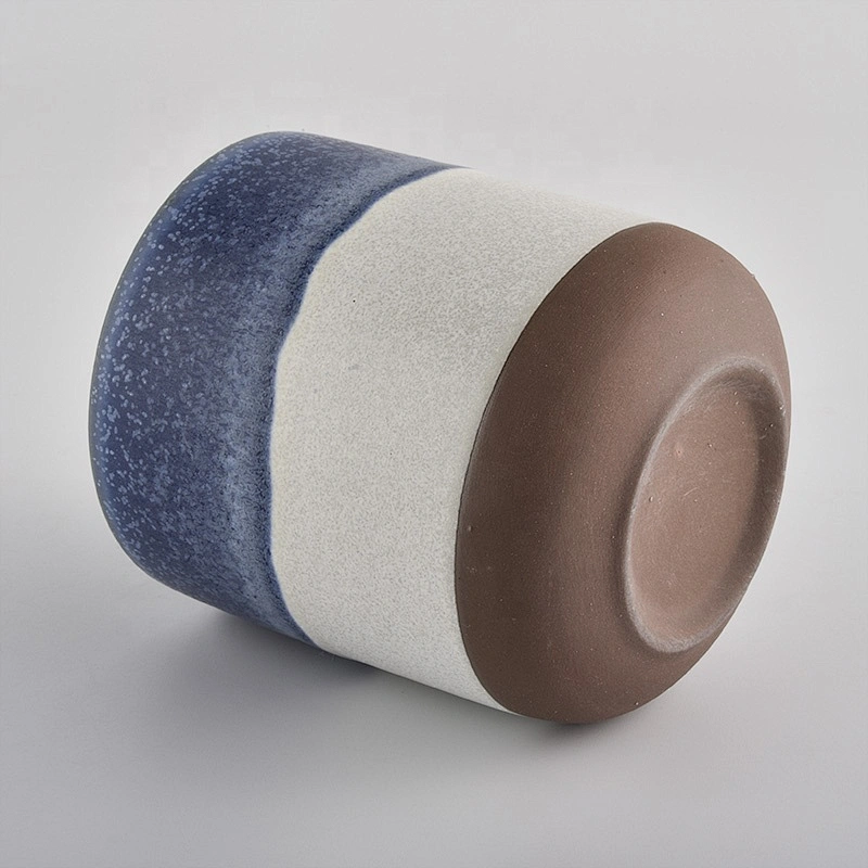 Wholesales fancy cylinder custom ceramic candle holder 6oz 8oz