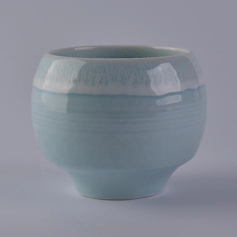 Wholesales China blue candle ceramic bowl 6oz 8oz 10oz