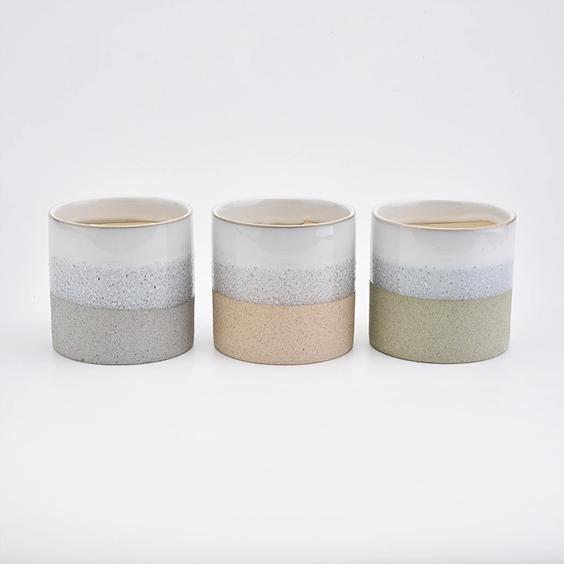 Three Color Candle Ceramic Vessel 620ml