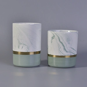 8oz wholesales cylinder empty ceramic candle holder