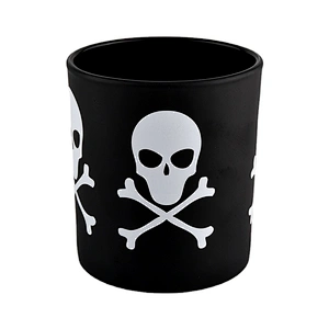 Wholesales black votive custom luxury glass candle jar holder