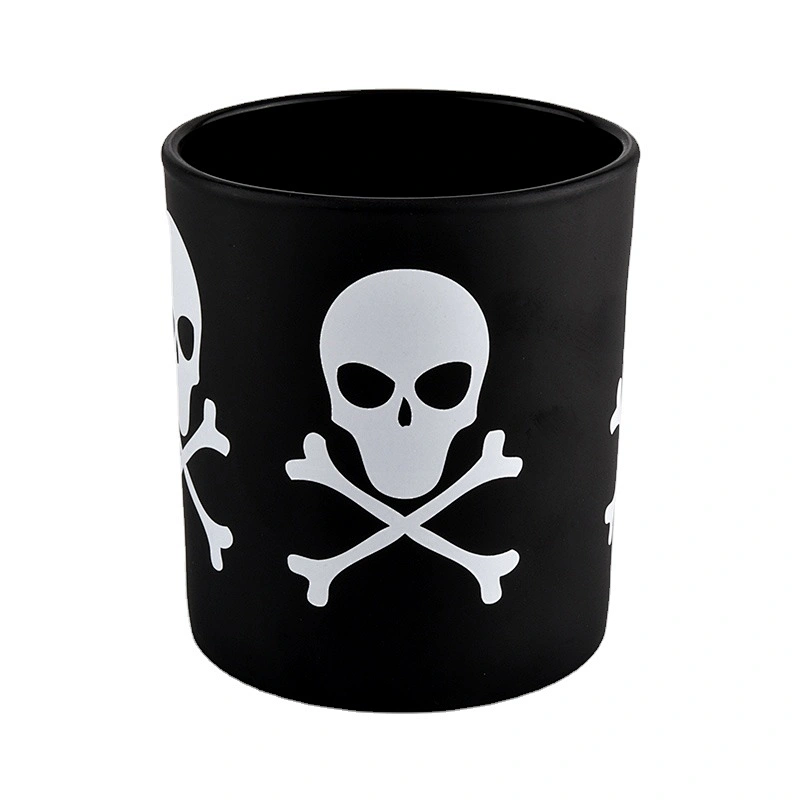 Wholesales black votive custom luxury glass candle jar holder