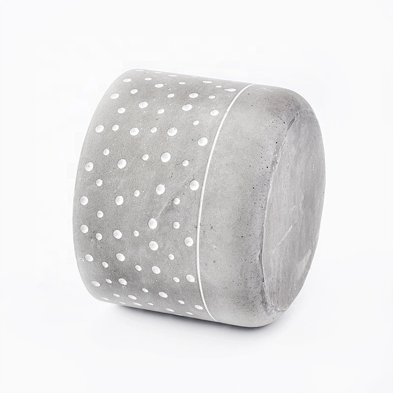 400ml Round votive Concrete Candle jar supplier