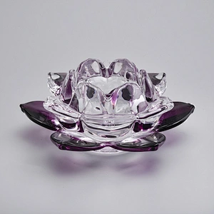 Lotus tealight candle holders from Sunny Glassware
