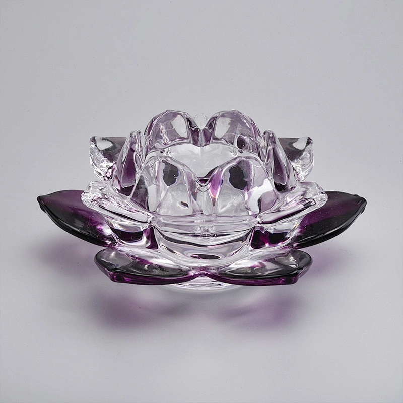 Lotus tealight candle holders from Sunny Glassware