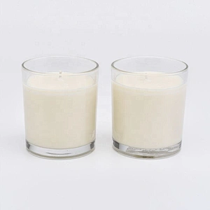 100% Soy Wax Clear Glass Candle Jars With Wooden Lids