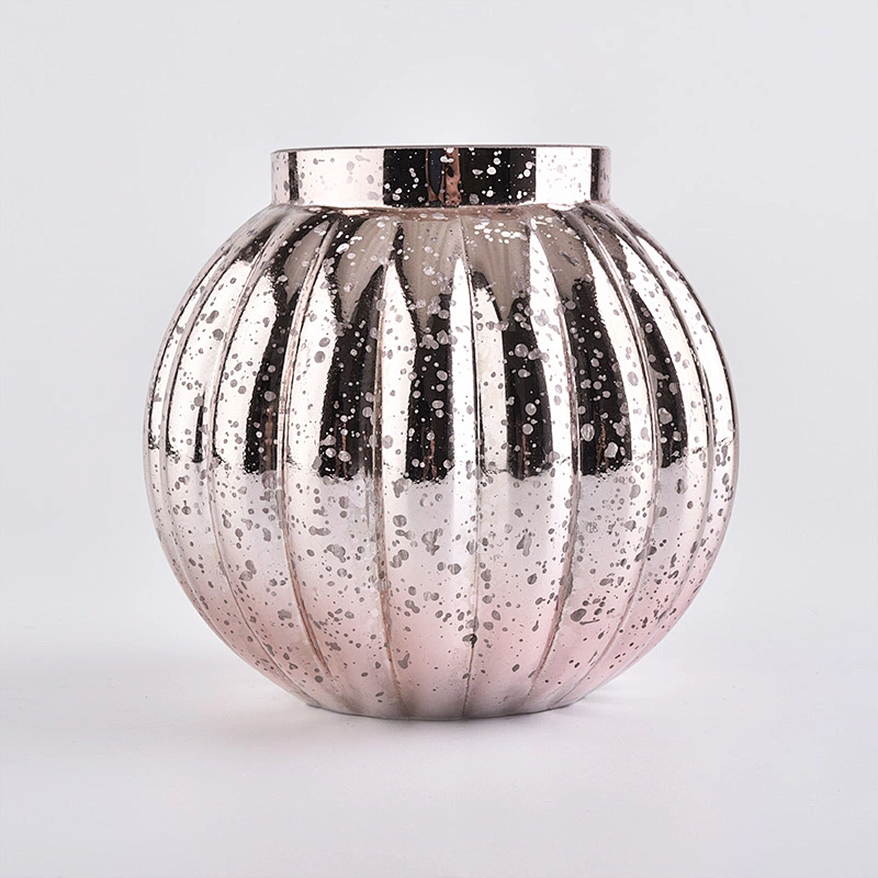 Wholesale Mercury Rose Gold Glass Candle Jars
