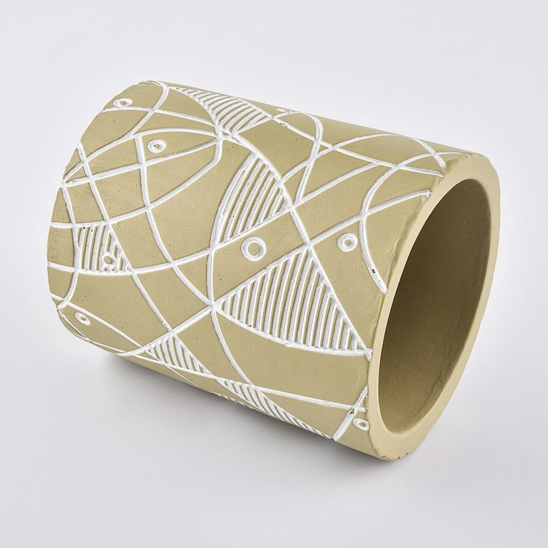10oz Wholesales Luxury gold decorative Ceramic Candle holders