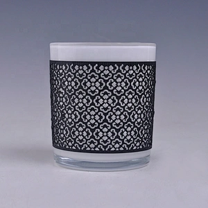 8oz 10oz Wholesales Custom woven glass candle jar