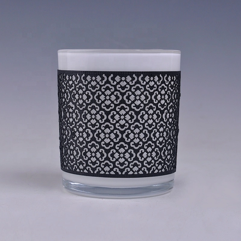 8oz 10oz Wholesales Custom woven glass candle jar