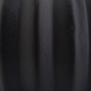 8oz Glaze Black Ceramic Jar Ceramic Candle Vessel with Stand