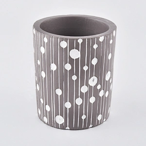 10oz New design empty tealight grey ceramic candle holder