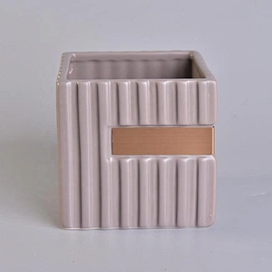 Home decoration vintage candle jar ceramic 10oz 12oz