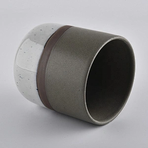 Manufacturers cylinder ceramic candle holder 8oz 10oz