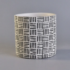 professional china manufacturer luxury ceramic cylinder candle holders jar