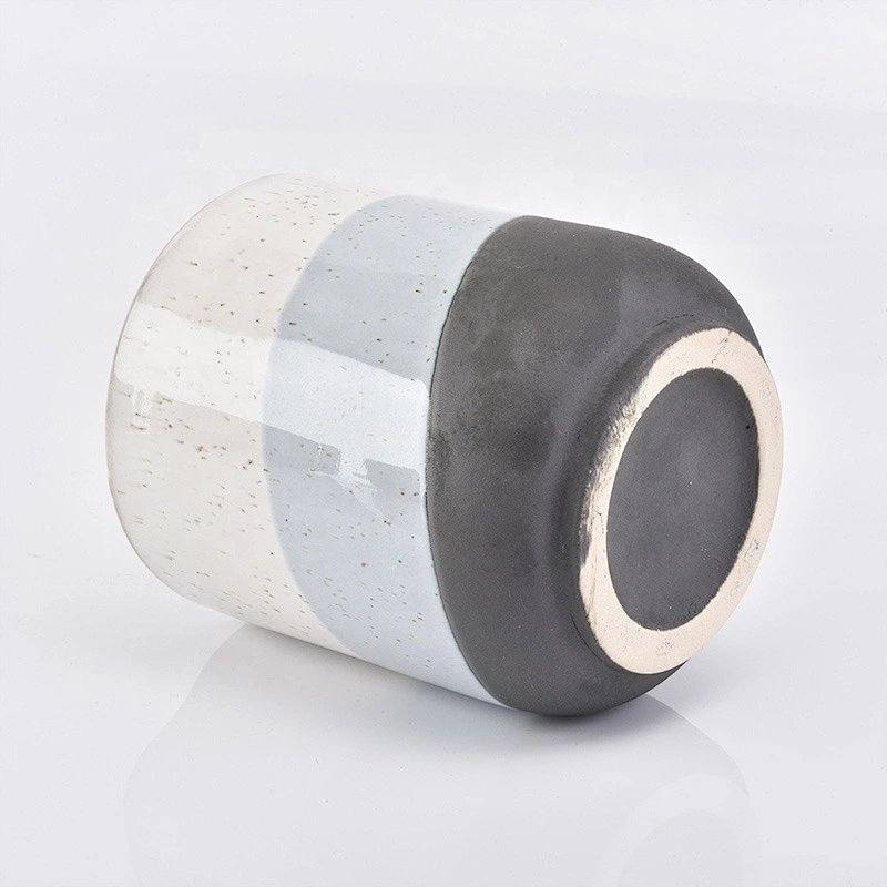 Cylinder votive ceramic candle jar home decor