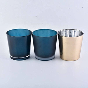 luxury style taper glass candle jars