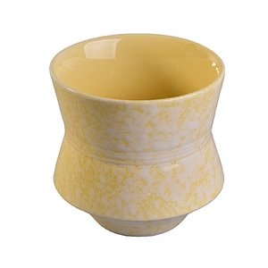 Suppliers gold luxury ceramic jars container for candles making