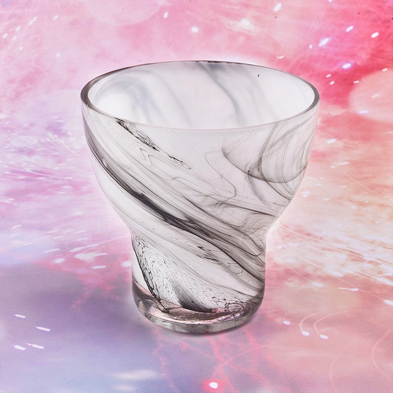 10oz 16oz 20oz Luxury bulk votive white glass jar candle holders