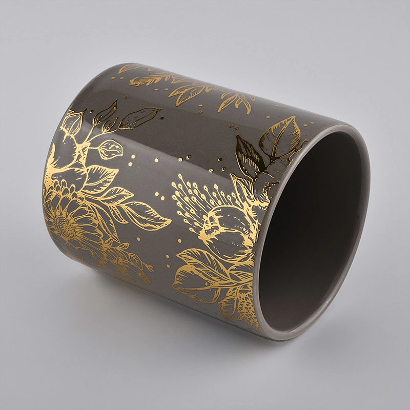 Luxury Empty Ceramic Candle Jar For Candle