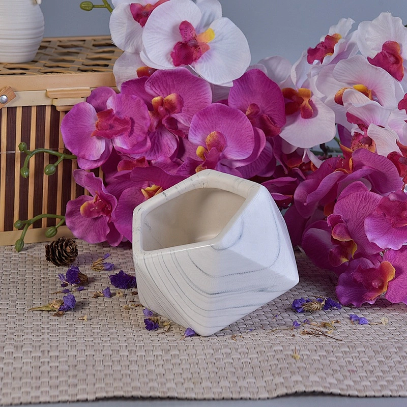Luxury customized geometric ceramic candle holders supply