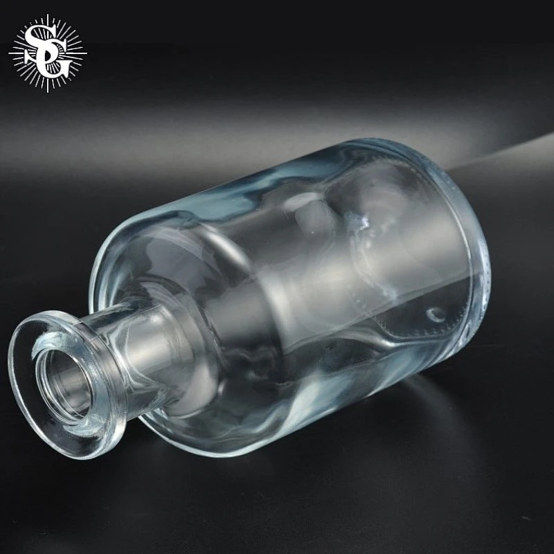 Sunny 216ml 256g  transparent unique desgin home scent diffuser glass bottle