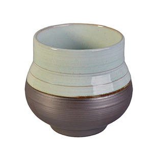 Sunny amber custom ceramic candle jars for candle making 8oz 10oz 12oz