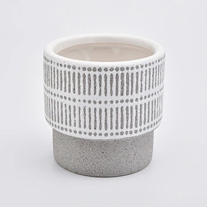 home decor ceramic massage candle jar