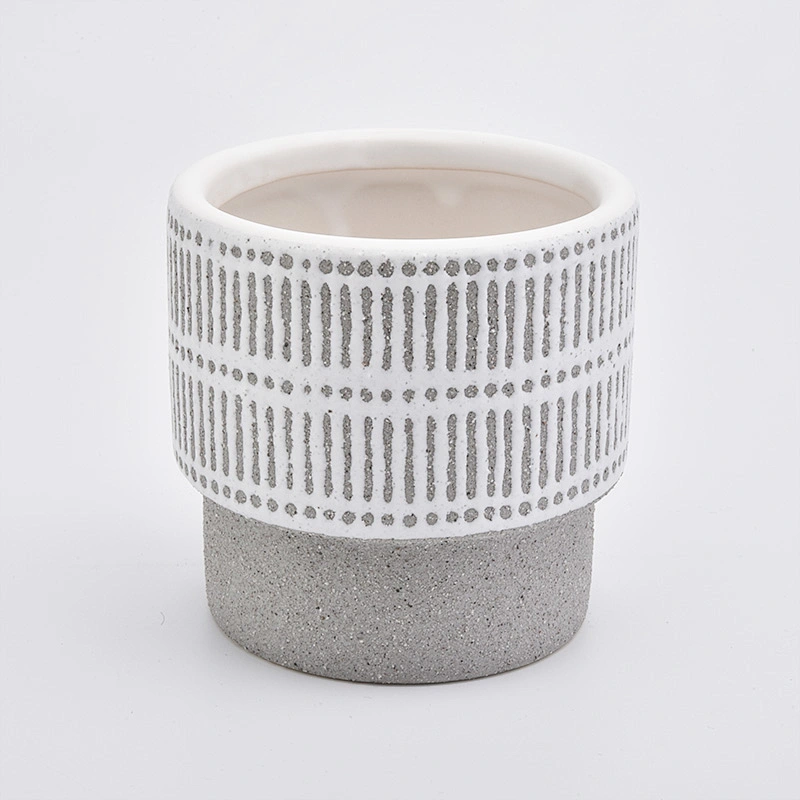 home decor ceramic massage candle jar