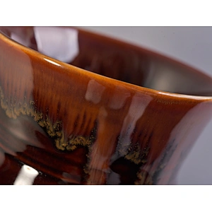 Suppliers amber custom luxury ceramic candle jars home decor