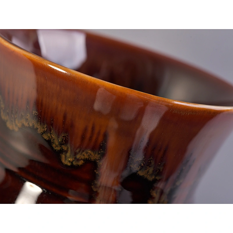 Suppliers amber custom luxury ceramic candle jars home decor