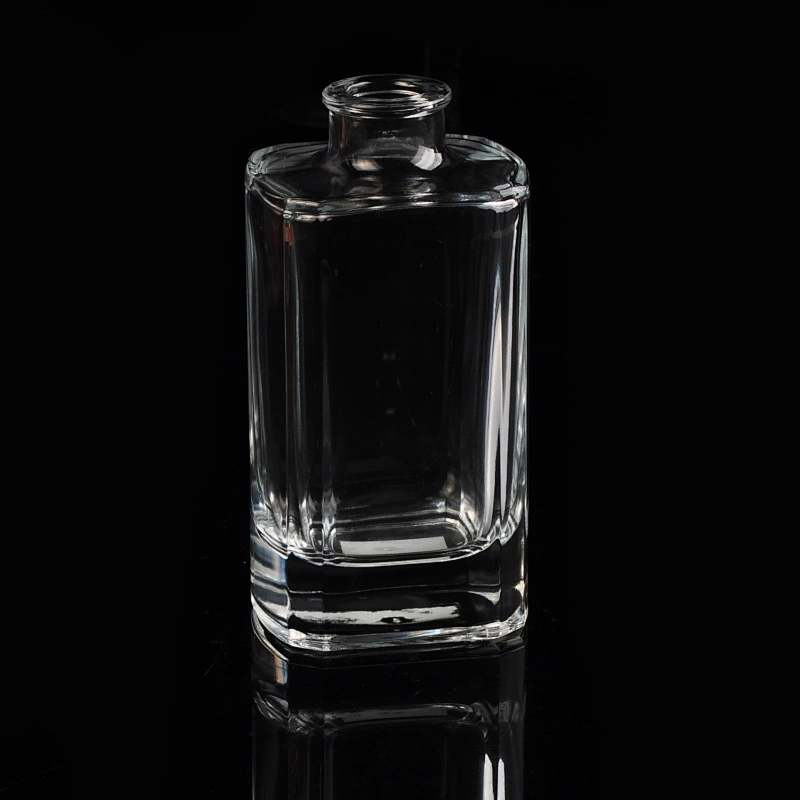 6oz square transparent high-white glass diffuser bottles fragrance bottles for home decor