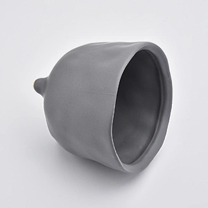 grey color luxury candle jar ceramic with legs