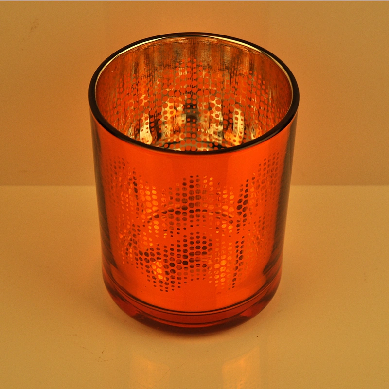 10oz Wholesales mercury glass candle jars with lid