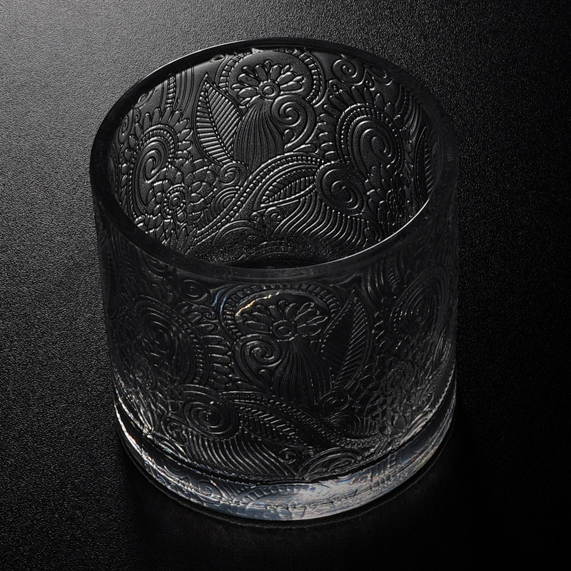 10oz 11oz 16oz luxury crystal empty glass candle jar and lid