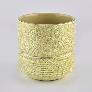 luxury modern ceramic candle jar